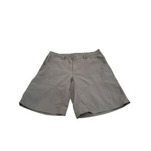 The North Face Cargo Shorts Size 38 7 Pockets Khaki Hiking Athletic 100% Nylon